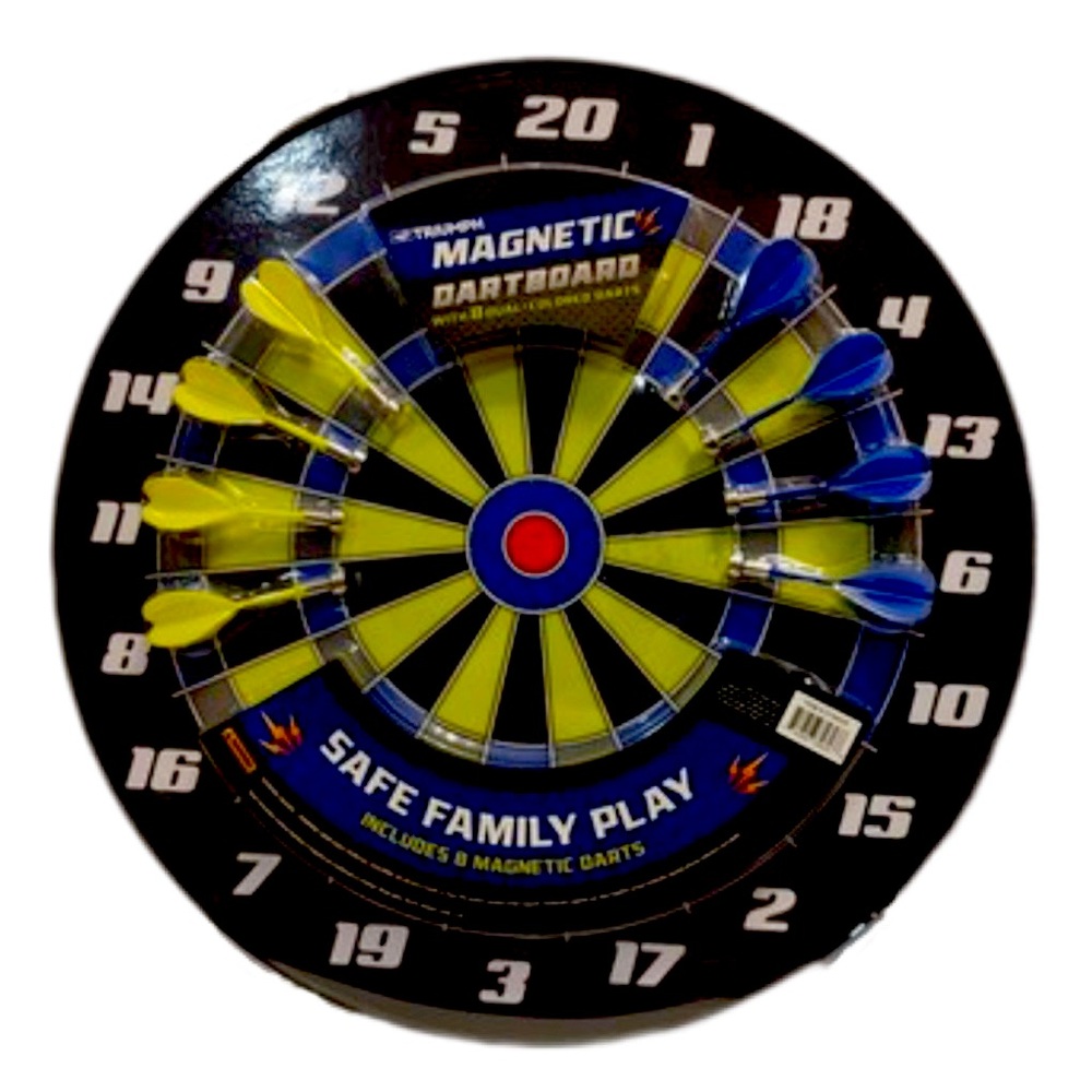 Magnetic dart board